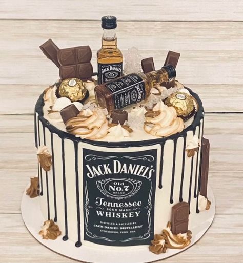 Jack Daniel’s Birthday Cake, Jack Daniel Birthday Cake, Whiskey Themed Cake, Jack Daniel’s Cake, Gin Cake Topper, Jack Daniels Birthday Theme, 50th Birthday Cake For Dad, Whiskey Birthday Cake, Jack Daniels Torte