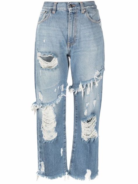 Just Cavalli Rich Clothes, Destructed Jeans, Custom Denim, Aesthetic Look, One Clothing, Straight Fit Jeans, Just Cavalli, Really Cute Outfits, Lookbook Outfits