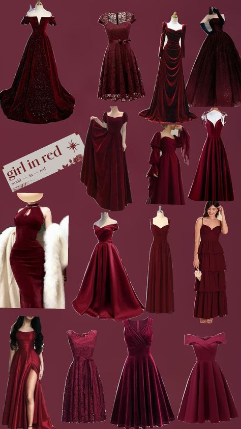 Maroon Dress Aesthetic, Dress For Sweet 16, Maroon Dress, Dress Aesthetic, Sweet 16 Dresses, Red Burgundy, Burgundy Red, Fashion Drawing, Sweet 16