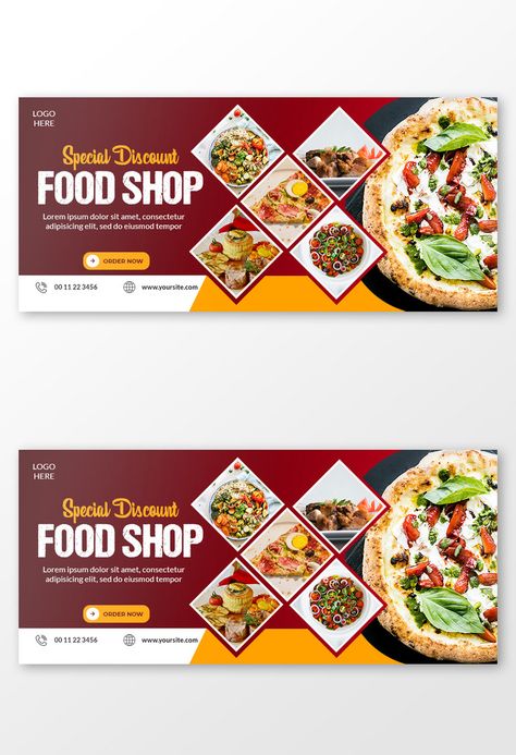 Special Discount Food Shop Facebook Cover Design Templates#pikbest#Templates#Others Shop Banner Design, Website Slider, Cover Photo Design, Flex Banner Design, Food Discount, Banner Design Inspiration, Cake Logo Design, Facebook Cover Design, Food Banner