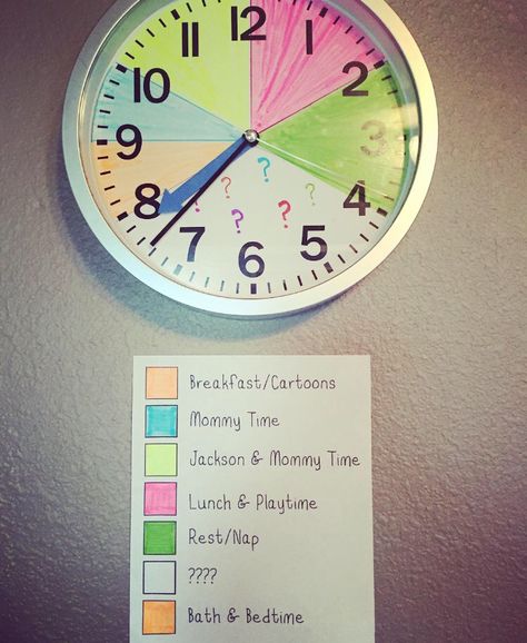 Visual Clock Schedule, Diy Schedule Board Kids, Visual Schedule For Adults, Diy Visual Schedule For Kids, Kids Clock Schedule, Homeschool Clock, Schedule For Kids At Home, Kids Visual Schedule, Clock Schedule