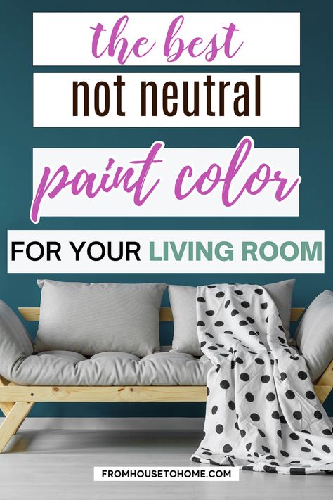 the best not neutral paint color for your living room Bright Paint Colors For Living Room, Cozy Living Room Paint, Neutral Living Room Paint Color, Neutral Living Room Paint, Popular Neutral Paint Colors, Modern Living Room Colors, Living Room Paint Color Ideas, Living Room Paint Color, Relaxing Living Room