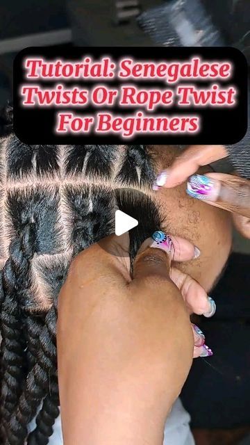 Mane_Event_Beauty_LLC|Mobile Hair Stylist on Instagram: "💥Tutorial : Senegalese/ Rope Twists Tutorial for beginners.  Save and Try for later. Follow to see more tutorials.   ✨️I AM A LICENSED TRAVELING STYLIST SERVING THE DMV AREAS.  DC,MD, AND SOME AREAS IN VA.  CALL OR TEXT 301-485-9298 FOR YOUR NEXT HOME VISIT.  💥Need a cut? Need a braider? Need a stylist for yourself?  Tired of going to the salon? I'll travel to you😁. Mane Event Beauty is now accepting new clients. Book Your Appointment Today!  #senegalesetwists #sengalesetwist #ropetwists #ropetwist #twists #twiststyles #mediumtwist #largetwists #dmvhairstylist #dmvsalon #mdhairstylist #explore #viralreels #trendinghairstyles" Rope Twist Braids Tutorial, Senegalese Twist Natural Hair, Senegalese Twist How To, Small Senegalese Twist Hairstyles, Rope Twist Tutorial, How To Do Senegalese Twist, Diy Senegalese Twist, Senagalize Twists, Senegalese Twists Medium