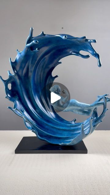 Liang Binbin/ 梁彬彬 on Instagram: "Mighty Wave, Bronze, 44cmx29cmx41.7cm, 8 editions, 2023 . . . #sculptureart #sculptureartist #artdirect #artadvisor #the_great_sculpture #artmagazine #contemporeryart #figurativesculpture #contemporarysculpture #artathome #artcollector #contemporaryartcurator #contemporaryartcollectors #artbasel #fiac #modernartist #sculpteurfrançais #bronzesculpture #liangbinbin #sculpture_gallery #liangbinbinart #surf" Water Sculpture, Sculpture Gallery, Sea Sculpture, Art Advisor, Sculpture Park, Art Curator, Sculpture Painting, Contemporary Sculpture, February 9