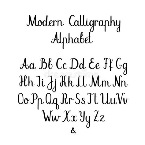 Calligraphy Alphabet: discover the best calligraphy alphabet stock illustrations, vectors and clipart on Adobe Brush Letters, Modern Calligraphy Alphabet, Alfabet Font, Calligraphy Hand Lettering, Calligraphy Fonts Alphabet, Vector Alphabet, Writing Fonts, Alphabet Font, Handwriting Alphabet