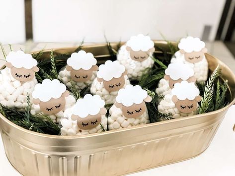 Sheep First Birthday Party, Sheep Party Decorations, Lamb Party Theme, Baby Shower Sheep Theme, Lamb Themed Birthday Party, Mary Had A Little Lamb Baby Shower Theme, Sheep Centerpieces, Sheep Themed Baby Shower Ideas, Lamb Theme Baby Shower Ideas