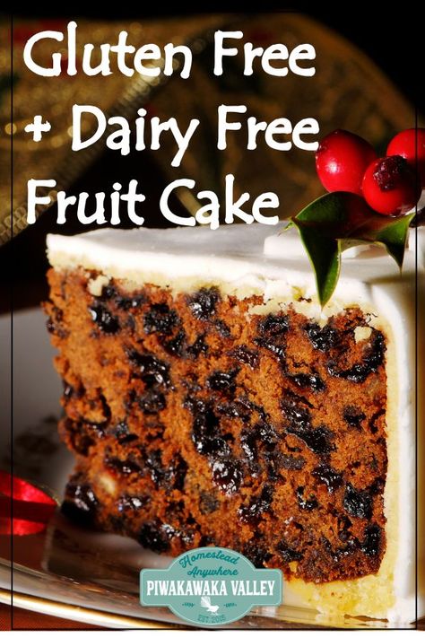 Gluten Free Christmas Cake Recipe, Dairy Free Christmas, Gluten Free Christmas Cake, Beginner Baking Recipes, Gluten Free Fruit Cake, Carrot Cake Recipe Homemade, Carrot Cake Recipe Healthy, Christmas Fruit Cake, Carrot Cake Recipe Easy