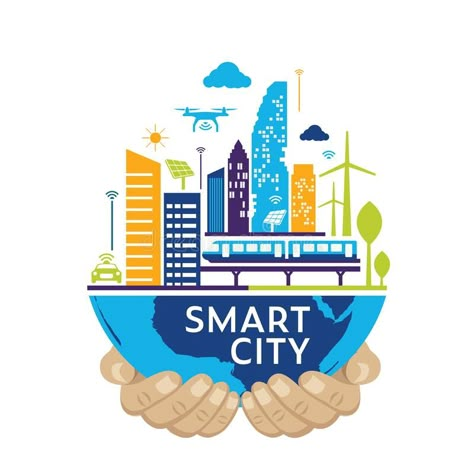 Smart city, Modern city, Concept Design Vector illustration. Smart city, Modern #Sponsored , #Ad, #SPONSORED, #city, #Vector, #illustration, #Modern Smart City Drawing, Green City Drawing, Modern City Drawing, Smart City Illustration, City Concept Design, Smart City Design, Poster Concept Design, Smart City Project, City Logos Design