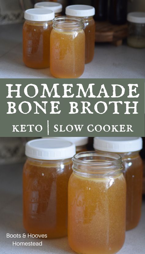 Keto Bone Broth Recipe, Bone Broth Slow Cooker Recipe, How To Make Chicken Bone Broth Crock Pot, Crockpot Chicken Bone Broth Recipe, Crock Pot Chicken Bone Broth, Rotisserie Chicken Bone Broth Crockpot, Homemade Chicken Bone Broth Slow Cooker, Turkey Bone Broth Recipe Crock Pot, Crockpot Chicken Bone Broth