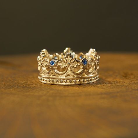 Crown Ring Sterling Silver, Princess Ring, Queen Ring, Royal Ring, King Ring, Crown Ring CZ, Crown J Royal Ring, Jewelry Princess, Royal Rings, Ring Crown, Silver Crown Ring, Queen Rings, King Ring, Diamond Half Eternity Band, Princess Jewelry