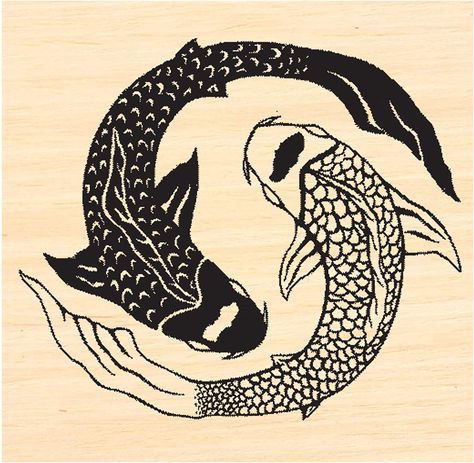 Koi Fish Sgraffito, Koi Fish Lino Print, Koi Fish Block Print, Koi Fish Stamp, Japanese Art Minimalist, 2 Koi Fish Drawing, Koi Fish Linocut, Koi Linocut, Koi Fish Character