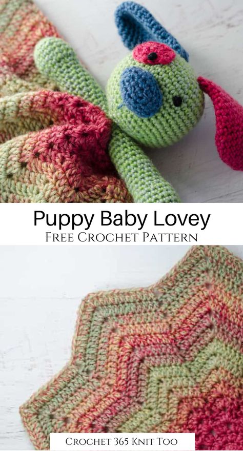 Crochet Lovey Bear Free Pattern, Crochet Puppy Lovey Pattern Free, Simple Crochet Lovey, Dog Lovey Blanket Crochet Free Pattern, Easy Lovey Blanket Crochet Free Pattern, Crochet Dog Lovey Pattern, Crochet Baby Lovey Blanket, Crochet Snuggle Buddy Free, Crochet Lovey Patterns Free