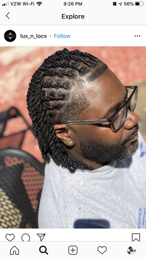 Loc Hairstyles For Men, Braided Locs, Mens Twists, Trendy Curls, Twist Hair Men, Locks Hairstyles, Twist Locs, Mens Dreadlock Styles, Hair Twists Black