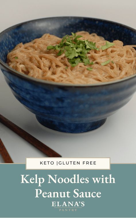 Kelp Noodle Recipe, Noodles With Peanut Sauce, Healthy Noodle Recipes, Food Low Carb, Noodle Recipes Homemade, Sesame Noodles Recipe, Peanut Sauce Noodles, Side Dishes For Salmon, Healthy Noodles