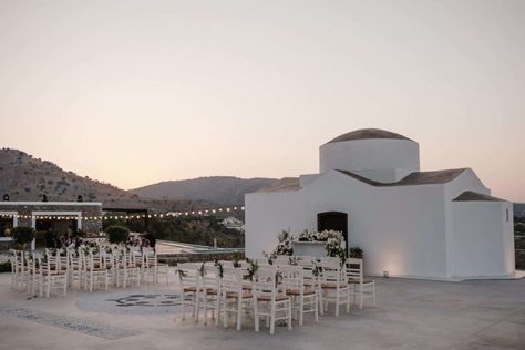 empty chairs outside a ktima lindos wedding venue in rhodes Clifftop Wedding, Rhodes Wedding, Lindos Rhodes, Barcelona Wedding, Wedding Abroad, The Lane, Greece Wedding, Greek Wedding, Destination Wedding Venues