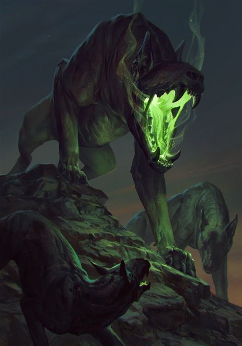 Barghest The Witcher 3 Wild Hunt / Gwent Card. Barghest these creatures summoned by the Beast haunt Vizima's outskirts. There are those who claim they are ordinary dogs transformed into monsters by some curse; others believe they came from the spiri https://ift.tt/2GMpHSg https://ift.tt/2I7nP4o Creature Fantasy, Dark Creatures, Fantasy Beasts, Seni 3d, 다크 판타지, Monster Concept Art, Arte Obscura, Fantasy Creatures Art, Fantasy Monster