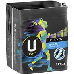 U by Kotex (R) Sport Ultrathins Regular Pads are specifically designed to offer period protection while you're working out. The superabsorbent Flexfit (R) Core moulds to your body, providing protection against leaks even during your most vigorous workouts. U by Kotex (R) Sport Ultrathin Pads with Regular absorbency are specifically designed to protect you while you're working out. The superabsorbent Flexfit (R) Core Plus stayDry layer moves with your body providing protection against leaks, to h Kotex Pads, Pads Tampons, Online Supermarket, Feminine Hygiene, Carrier Bag, Medical Prescription, Working Out, Period, Health And Beauty