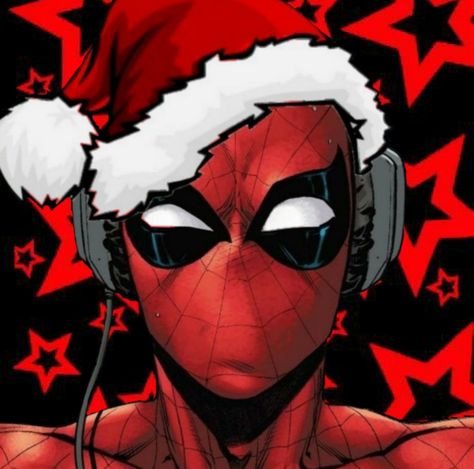 Deadpool, Spiderman, Stars, Christmas