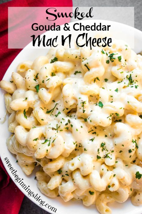 Gorgonzola Mac And Cheese Recipe, White Cheddar Gouda Mac And Cheese, Gouda Cheddar Mac And Cheese, Gouda Cheese Recipes Pasta, Cheddar And Gouda Mac And Cheese, Smoked White Cheddar Mac And Cheese, Baked Mac And Cheese With Gouda, Homemade Gouda Mac And Cheese Recipe, Mac And Cheese Dip