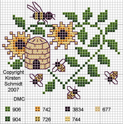 bee cross stitch pattern -- bees, hive, heart of greenery. I used one of these bees for my iPhone cross stitch case Cross Stitch Freebies, Cross Stitch Love, Pola Kristik, Cross Stitch Heart, Cross Stitch Bird, Cross Stitches, Cross Stitch Cards, Cross Stitch Animals, Cross Stitch Patterns Free