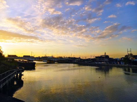 Del Pan bridge and Pasig River. On far left of the picture is Del Pan bridge and , #Affiliate, #Pasig, #River, #bridge, #Del, #Pan #ad River Editorial, Pasig River, River Reflection, Clever Business Cards, River Bridge, Sunset Images, River Photography, Summer Blue, Image Photography