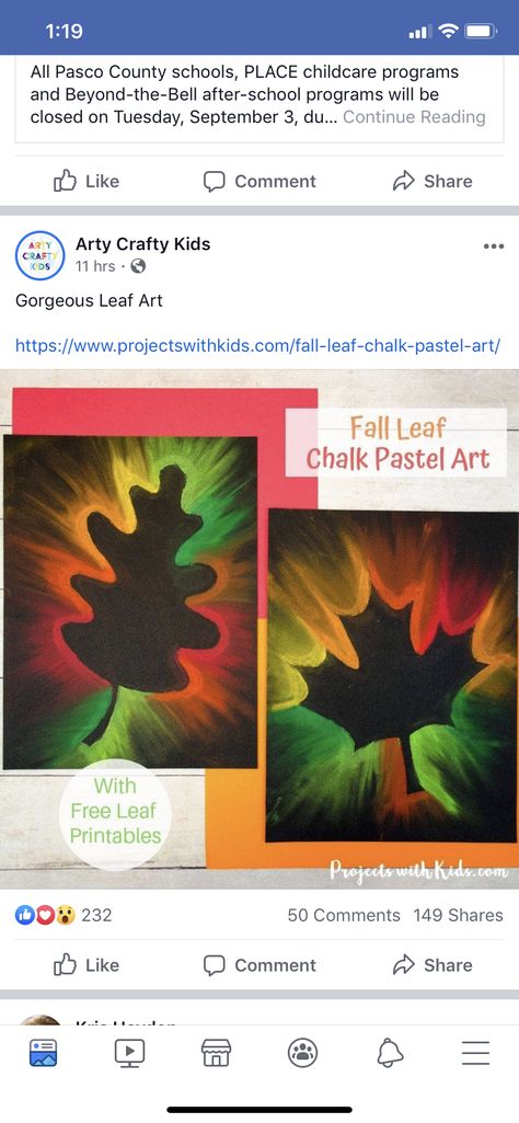 Leaf Printables, Preschool Fall, Chalk Pastel Art, Chalk Pastel, Crafty Kids, After School Program, Chalk Pastels, Fall Leaf, Pastel Art