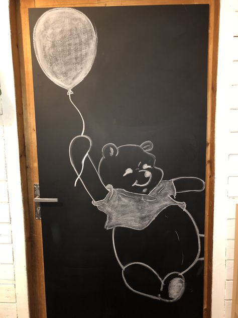 Drawings For Chalkboard Wall, Easy Chalkboard Drawings, Mushroom Chalkboard Art, Chalk Door Ideas, Chalk Wall Ideas Aesthetic, Things To Draw On A Chalkboard, Disney Chalkboard Art, Cute Chalkboard Ideas, Blackboard Art Ideas