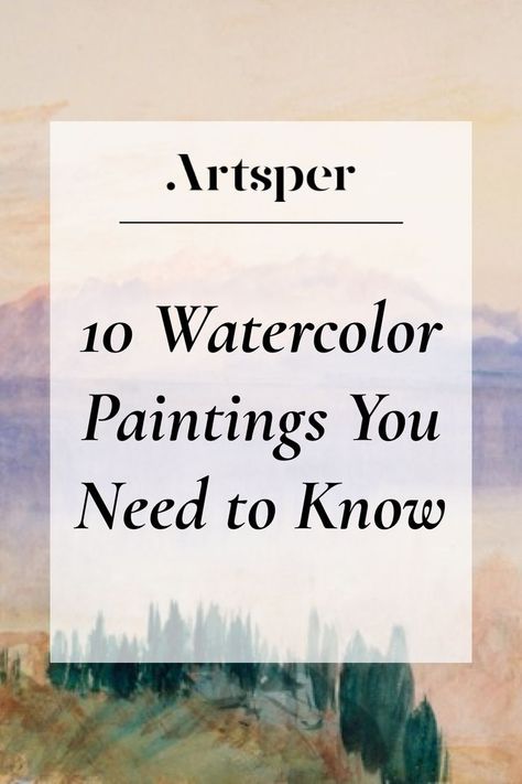 Everyone knows about the most famous acrylic paintings but not about the most famous watercolor paintings ! Most often used for landscapes, maritime or urban paintings… Precision, and detail are the key elements of this technique. Here's 10 watercolors that you need to know, presented by Artsper - Art facts, Techniques, History of Art, Famous Artists, French Artist Simple Watercolor Paintings Aesthetic, Japan Watercolor Painting, Famous Acrylic Paintings, Famous Watercolor Paintings, Famous Watercolor Artists, Japan Watercolor, Fauvist Art, Famous Art Paintings, Modern Watercolor Paintings