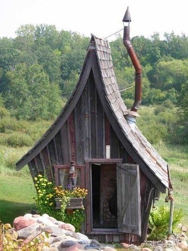 15 Cool Garden Sheds That Make Any Garden Better | Shelterness Fairy Tale Cottage, She Sheds, Tree Houses, Diy Shed, Fairy Houses, Garden Shed, Cottage Homes, Little Houses, Dream Garden