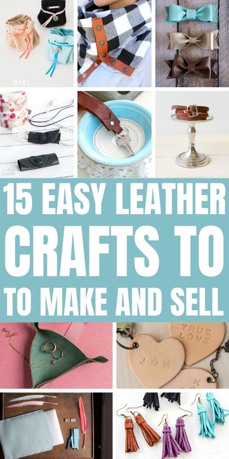 Crafts From Leather Scraps, Faux Leather Scrap Projects, Diy Leather Scraps Ideas, Things To Make With Leather Scraps Ideas, Leather Diy Crafts Ideas, Leather Scraps Diy, Scrap Leather Ideas, Leather Crafts To Sell, Leather Scraps Ideas