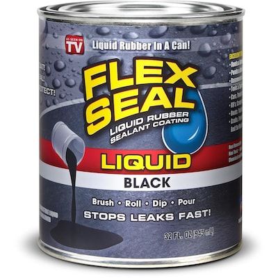 Flex Seal Liquid 32-fl oz Black Dip Rubberized Coating in the Rubberized Coatings department at Lowes.com Flex Seal, Concrete Floor Coatings, Driveway Sealer, Concrete Painting, Dave Ramsey Baby Steps, Asphalt Driveway, Stencils Painting, Concrete Resurfacing, Liquid Rubber