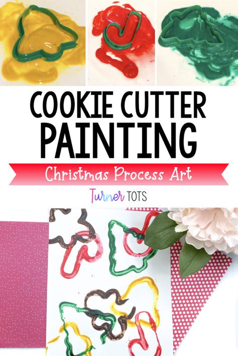 Christmas Cookie Crafts For Toddlers, Christmas Craft Activities For Toddlers, Holiday Art Projects For Preschoolers, Christmas Theme Crafts Preschool, Christmas Tree Process Art, Christmas Theme Preschool Lesson Plans, Pre K Holiday Activities, December Daycare Activities, Christmas Toddler Art Projects