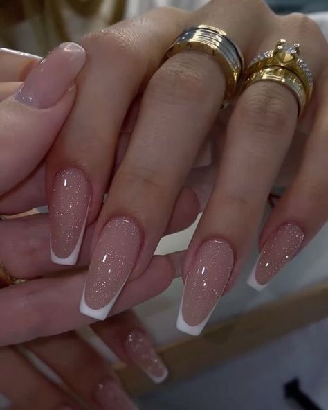 Simple Gel Nails, Classy Acrylic Nails, Pretty Gel Nails, Nagel Inspo, Cat Kuku, Neutral Nails, Elegant Nails, Classy Nails, Fire Nails