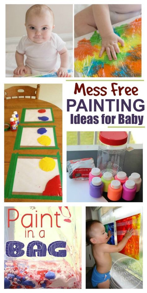 20+ paint recipes & art activities for babies & toddlers.  I love the MESS FREE art ideas!  {Taste safe recipes} Paint Activities, Baby Art Activities, Mess Free Painting, Activities For Babies, Infant Classroom, Free Painting, Aktiviti Kanak-kanak, Baby Sensory Play, Baby Play Activities