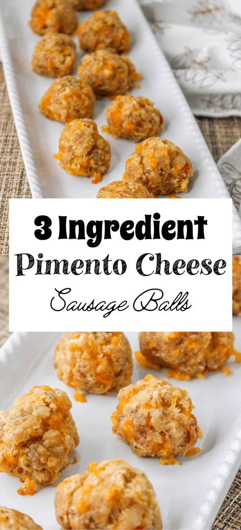 Loaded with savory sausage, creamy pimento cheese, and Red Lobster’s Biscuit mix, this delicious Pimento Cheese Sausage Balls recipe is perfect for enjoying at holiday parties, family get-togethers, during football season, or even to eat for breakfast! Sausage Balls With Pimento Cheese And Red Lobster, Red Lobster Pimento Cheese Sausage Balls, Sausage Balls With Pimento Cheese Recipe, Pimento Cheese Biscuits Recipe, Pimento Sausage Balls, Cheddar Bay Sausage Balls With Pimento Cheese, Red Lobster Sausage Balls With Pimento Cheese, Pimento Cheese Sausage Dip, Palmetto Cheese Sausage Balls