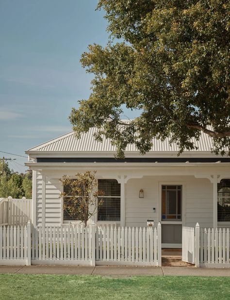 1920 Cottage, 1920s Cottage, Victorian Exterior, A Sense Of Place, 1920s House, Cottage Renovation, New Kitchen Designs, Cute Cottage, Victorian Cottage