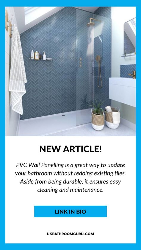 So you want to fit wall panelling over bathroom tiles. Here is how to do it. The promise of a lack of grouting (to get mouldy) and a wipe-clean surface (now available in a variety of designs) has people considering wall panelling rather than tiles when refurbishing their bathrooms. View the full article https://bit.ly/3A9jWqQ #bathroom #pvc #tiles #wall #panelling #interior #decor #bathroomdecor #makeover #renovate #renovation #home #homemakeover #renovationhome #renovationproject Bathroom Cladding, Tiles Uk, New Bathroom Designs, Laminate Worktop, Bathroom Design Layout, Mdf Plywood, Bathroom Installation, Pvc Wall Panels, Wall Panelling