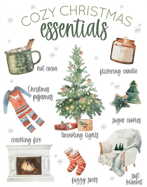 Free Christmas Printable, Christmas Essentials, Christmas Bucket, Deco Table Noel, Christmas Prep, Cosy Christmas, Christmas Feeling, Christmas Inspo, Free Christmas Printables