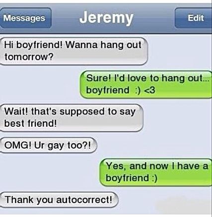 This is amazing! Wish this could happen to me! Gay Text Messages, Epic Fail Photos, Autocorrect Fails, I Have A Boyfriend, Text Fails, Boyfriend Texts, Text Jokes, Motivational Pictures, Chuck Norris