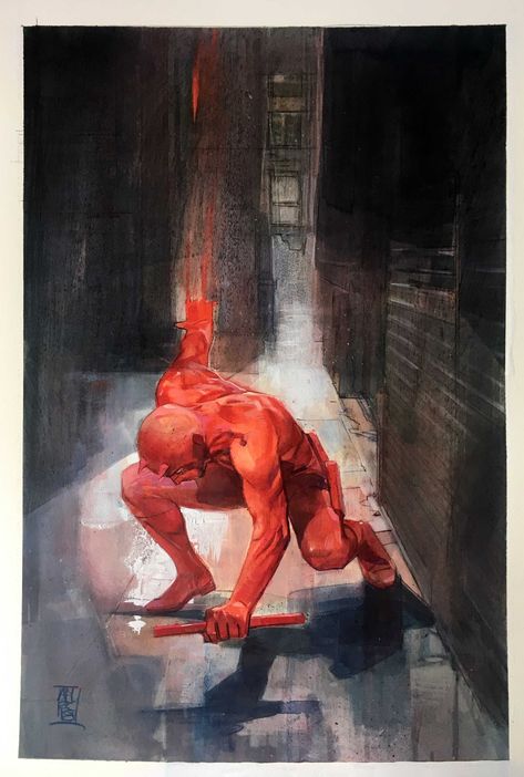 Daredevil Artwork, Alex Maleev, Daredevil Elektra, Daredevil Art, Daredevil Comic, Marvel Knights, Marvel Daredevil, Arte Dc Comics, New Avengers