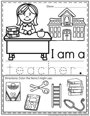 Community Helpers Worksheets - Teacher Planning Playtime Worksheets, Occupation Worksheet For Preschool, Teacher Activities For Preschool, Jobs Kindergarten Activities, Back To School For Preschool, Community Helpers Activities Preschool, Community Helpers Worksheets Preschool, Community Helpers Pictures, Community Helpers Week