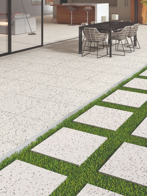 Terrazzo Pool Deck, Terrazzo Flooring Outdoor, Terrazzo Pavers, Terrazzo Garden, Terrazzo Patio, Floor Tiles Outdoor, Kitchen Tiles Wall, Porch Tiles, Outside Tiles