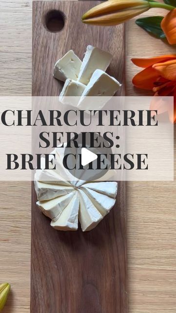 Brie Wheel Charcuterie, What To Put On Brie Cheese, How To Style Brie Cheese, How To Serve Brie Cheese On A Platter, Cut Brie For Cheese Board, How To Slice Brie Cheese, What Goes With Brie Cheese, Brie Cheese Board Ideas, Brie Display