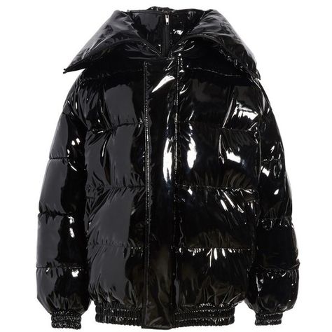 Women's Vetements Miss Webcam Puffer Jacket (1,505 KWD) ❤ liked on Polyvore featuring outerwear, jackets, black, shiny puffer jacket, puffer jacket, hooded jacket, hooded puffer jacket and quilted puffer jacket Oversized Hooded Jacket, Mom Style Summer, Summer Maternity Fashion, Cl Fashion, Oversized Puffer Jacket, Shiny Jacket, Jackets Black, Girl Boss Style, Quilted Puffer Jacket