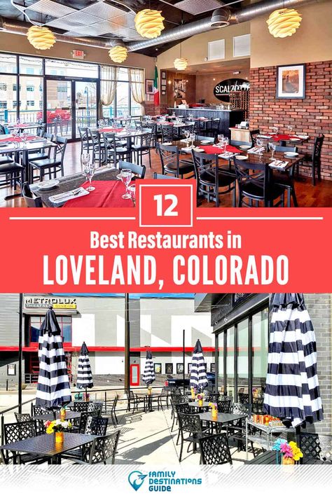 12 Best Restaurants in Loveland, CO — Top-Rated Places to Eat! Modern Rustic Chandelier, Asian Cafe, Exposed Ceilings, Red Brick Walls, Road Trip To Colorado, Loveland Colorado, Steak And Seafood, Family Destinations, Brunch Spots