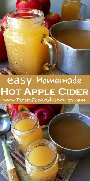 The aroma fills your whole house with this classic American spiced drink, especially popular during Thanksgiving and Christmas. This non-alcoholic mulled apple cider recipe is perfect for a cold chilly night, made with naturally cloudy apple juice - Easy Hot Apple Cider Recipe Homemade Hot Apple Cider, Caramel Apple Cider Recipe, Hot Apple Cider Recipe, Mulled Cider Recipe, Mulled Apple Cider, Cider Drinks, Apple Cider Recipe, Spiced Drinks, Fall Drink