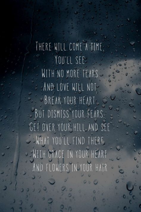 Mumford and Sons// Flowers In Hair Tattoo, Songs Quotes Lyrics, Mumford And Sons Lyrics, Cute And Funny Quotes, Songs Quotes, Hair Tattoo, Mumford And Sons, Lyrics Aesthetic, After The Storm