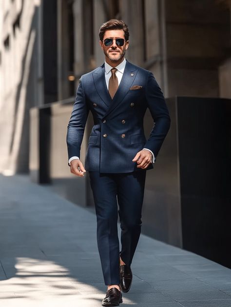 Exude confidence with our expertly tailored double-breasted suits. Visit our website to explore the collection.  https://suitcentury.com/suits/navy-suit   #PowerSuit #MensFashion #menssuitstyle #mensfashion #menssuits #mensstyle #suitstyle #suits #menstyle #suitup #menswear #suitandtie #men #dapperfashion #style #suitsformen #mensfashionblog #suited Navy Double Breasted Suit, Double Breasted Suit Men, Mens Suit Style, Engagement Outfit, Exude Confidence, Mens Fashion Blog, Dapper Style, Navy Suit, Power Suit