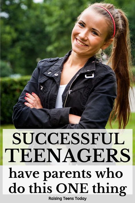 Heads up, parents, you have more influence in your teen's success than you realize! Here's the ONE thing that parents of successful teens do! #parenting #parentingteenagers #teenagers #parentinglife Teenage Parenting, Teen Parenting, Parenting Hacks Teenagers, Parenting Teen Girl, Positive Parenting Solutions, Parenting Girls, Parenting Solutions, Parenting Teenagers, Parenting Techniques