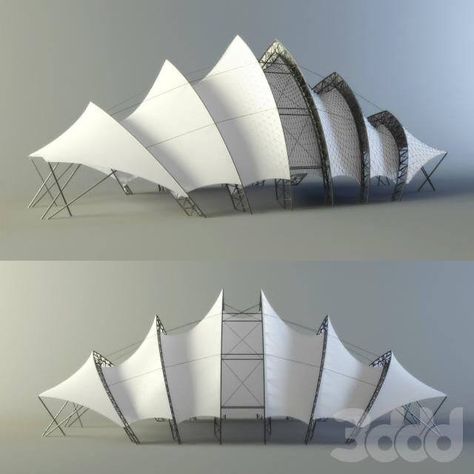 Tensile Structure Architecture, Tensile Membrane, Detail Arsitektur, Membrane Structure, Tensile Structures, Concept Models Architecture, Pavilion Architecture, Pavilion Design, Desain Lanskap